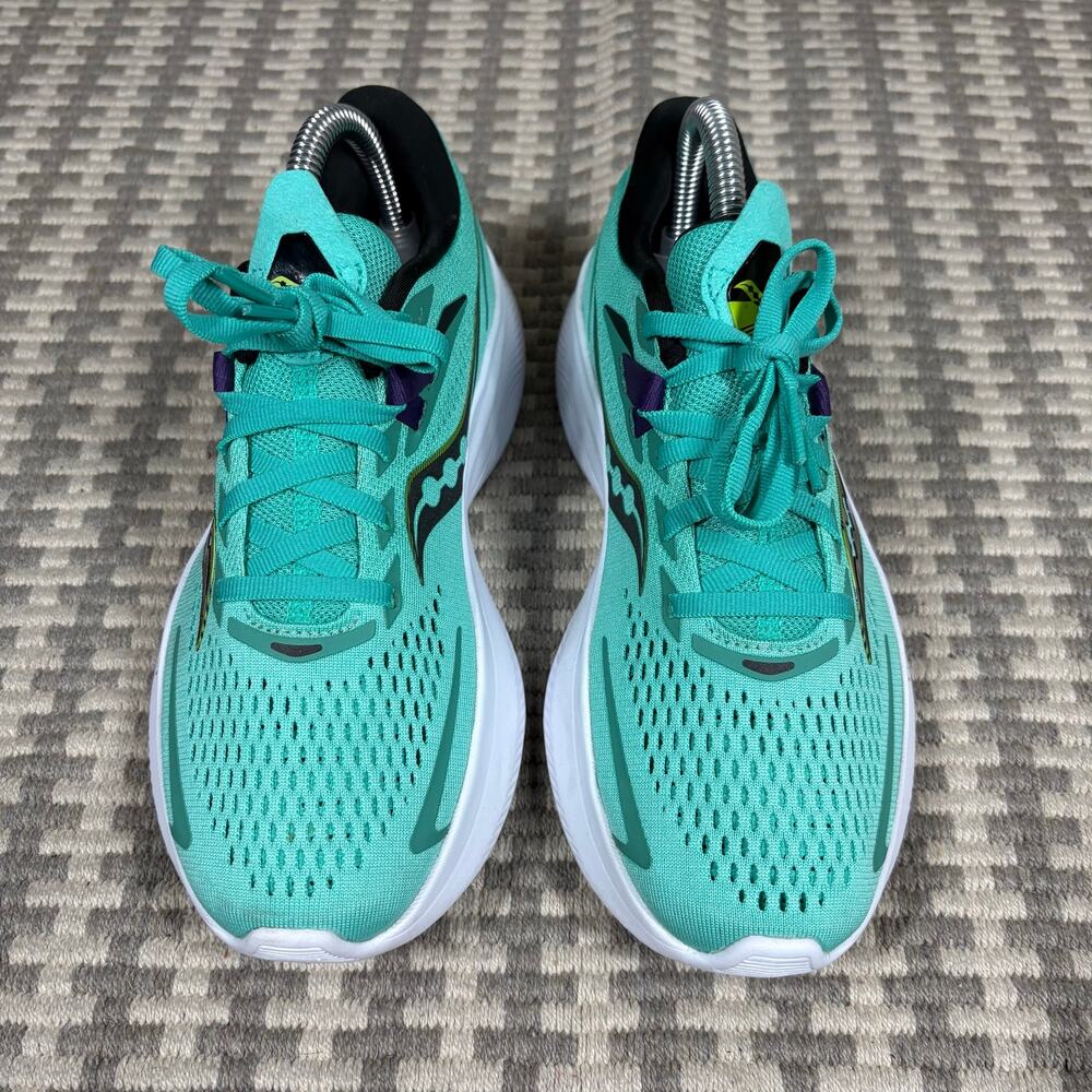 Saucony Ride 15 Womens Running Shoes Size 6.5 Mint Green PWRRUN Cushion